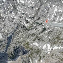Flugwegposition um 12:37:37: Aufgenommen in der Nähe von Gemeinde Hinterstoder, Hinterstoder, Österreich in 2749 Meter
